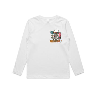 Yellow Wolf Skull Long Sleeve Thumbnail